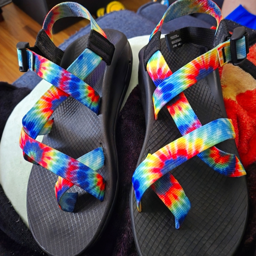 Tye dye Chaco Sandals